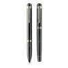 Coffret de stylos en acier recyclé Swiss Peak OSLO noir