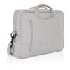 Sacoche ordinateur 15,4'' en coton recyclé AWARE™ Laluka gris | sans marquage | non disponible | non disponible | non disponible