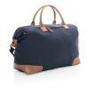 Sac weekend Impact AWARE™ en toile 16oz recyclé bleu | sans marquage | non disponible | non disponible | non disponible