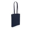 Sac shopping type Tote bag Impact en coton recyclé AWARE™ bleu marine | sans marquage | non disponible | non disponible | non disponible