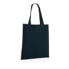 Sac tote bag en coton recyclé 145 gr Impact AWARE™ bleu marine | sans marquage | non disponible | non disponible | non disponible