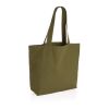 Sac shopping en toile 240g/m² recyclée non teinté Aware™ vert | sans marquage | non disponible | non disponible | non disponible