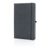 Carnet A5 à couverture rigide en cuir recyclé gris | sans marquage | non disponible | non disponible