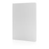 Carnet de notes A5 à couverture souple en papier minéral IMP blanc | sans marquage | non disponible | non disponible
