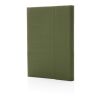 Carnet de notes A5 avec fermeture magnétique Impact Aware™ vert | sans marquage | non disponible | non disponible