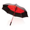 Parapluie tempête 27" en rPET ouverture auto Impact AWARE™ rouge | sans marquage | non disponible | non disponible