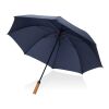 Parapluie 30" en rPET Aware™ et poignée en acacias bleu marine | sans marquage | non disponible | non disponible