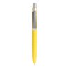 Prodir QS01 stylo à bille à poussoir Soft Touch et agrafe métal jaune/argent | non disponible | sans marquage