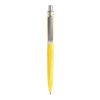 Prodir QS20 stylo à bille à poussoir Soft Touch et agrafe métal jaune/argent | non disponible | sans marquage
