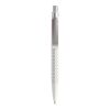 Prodir QS40 stylo à bille à poussoir mat et agrafe métal blanc/argent | non disponible | sans marquage