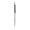 Prodir QS50 stylo à bille à poussoir Stone et agrafe métal blanc/argent | non disponible | sans marquage