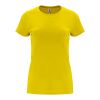 T-shirt Capri à manches courtes pour femme Standard | Jaune | M | sans marquage | non disponible | non disponible | non disponible