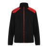 Veste unisexe en micropolaire Terrano Standard | Noir-Rouge | M | sans marquage | non disponible | non disponible