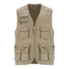 Gilet de travail multi-poches à col en V Venera de 200&nbsp;g/m2 Standard | Dark Sand | 3XL | sans marquage | non disponible | non disponible | non disponible