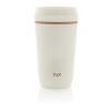 Mug 354 ml avec couvercle 360 en plastique recyclé Topl marron | sans marquage | non disponible | non disponible