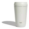 Mug 354 ml avec couvercle 360 en acier recyclé Topl marron | sans marquage | non disponible | non disponible
