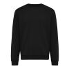 Sweater à col rond en coton recyclé IQONIQ Torla noir | XS