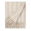 VINGA Couverture en laine GRS Lioro beige