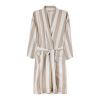 VINGA Peignoir L/XL hammam GRS Ornos beige-blanc | sans marquage | non disponible | non disponible | non disponible