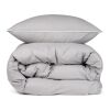 VINGA Marston Set de 4 pièces de lit en coton biologique OCS gris | sans marquage