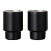 VINGA Set de 2 tasses en acier RCS Nagano noir | sans marquage | non disponible | non disponible
