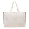 VINGA Grand tote bag en toile recyclée AWARE™ Hilo blanc cassé | sans marquage | non disponible | non disponible | non disponible