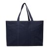 VINGA Grand tote bag en toile recyclée AWARE™ Hilo bleu marine | sans marquage | non disponible | non disponible | non disponible