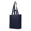 VINGA Tote bag avec zip en toile recyclée Hilo AWARE™ bleu marine | sans marquage | non disponible | non disponible | non disponible