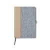 VINGA Carnet en feutre recyclé GRS Albon gris | sans marquage | non disponible | non disponible