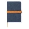 VINGA Carnet de notes en toile recyclée RCS Bosler bleu marin