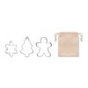 Set d'emporte-pièces de Noël beige