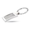 Porte-clés rectangulaire métal argent mate | sans marquage | non disponible | non disponible | non disponible