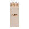 6 Crayons de couleur-étui en carton multicolore | sans marquage | non disponible | non disponible | non disponible