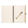 Carnet de note recyclé noir | sans marquage | non disponible | non disponible | non disponible