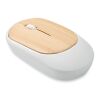 Souris sans fil en bambou blanc | sans marquage | non disponible | non disponible