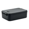 Lunch box PP recyclé 2200 ml noir | sans marquage | non disponible | non disponible | non disponible