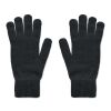 Gants tricotés en RPET noir | sans marquage | non disponible | non disponible | non disponible