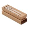 Set de stylo paille de blé/ABS beige | sans marquage | non disponible | non disponible | non disponible