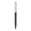 Stylo twist paille de blé/ABS blanc/noir