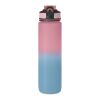 Bouteille de sport RPET 1L rose | sans marquage | non disponible | non disponible | non disponible