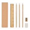 Set d'écriture boîte en papier beige | sans marquage | non disponible | non disponible | non disponible