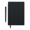 Cahier A5 en PU avec stylo noir | sans marquage | non disponible | non disponible | non disponible