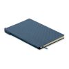 Cahier A5 en PU avec stylo Marine foncé | sans marquage | non disponible | non disponible | non disponible