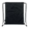 Sac à cordon en PU RPET 2 tons noir | sans marquage | non disponible | non disponible | non disponible