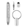 Porte-clés avec stylo à bille argent mate | sans marquage | non disponible | non disponible