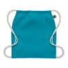Sac à cordon Fairtrade 180gr turquoise | sans marquage | non disponible | non disponible | non disponible