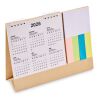 Calendrier de bureau avec mémo beige | sans marquage | non disponible | non disponible | non disponible
