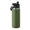 Bouteille double paroi 500 ml Vert foncé | sans marquage | non disponible | non disponible | non disponible