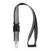 Lanyard réfléchissant en RPET noir | sans marquage | non disponible | non disponible | non disponible
