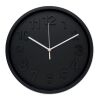 Horloge murale en PP noir | sans marquage | non disponible | non disponible | non disponible
